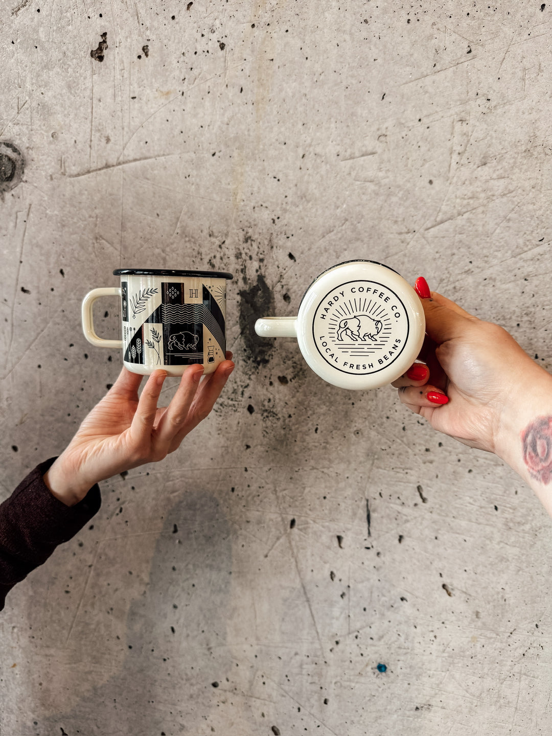 10oz. Enamel Mug – Hardy Coffee Co.
